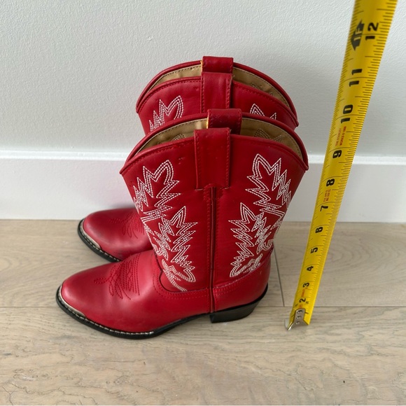 Durango Kid’s red cowboy boots size 12.5 - Picture 7 of 8